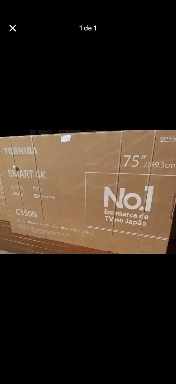 Tv 75 Toshiba lacrada - TVs - Jardim Ana Eliza, Cambé 1475577855 | OLX