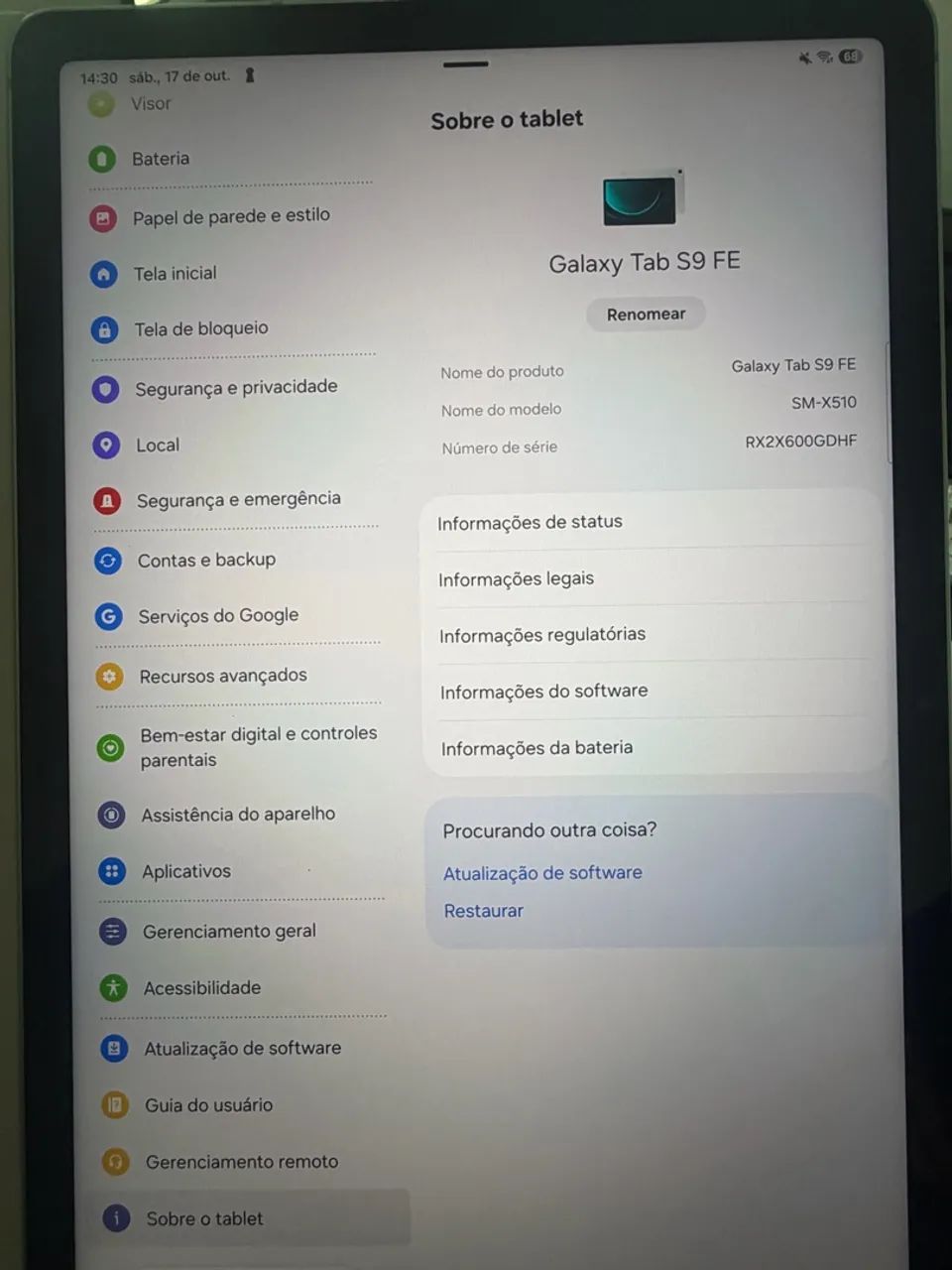 Tablet Samsung Galaxy Tab S9 FE (10x sem juros) - Foto 5