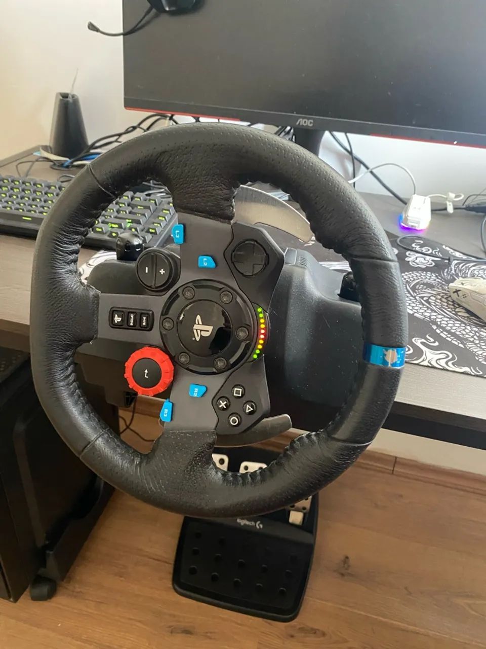 Volante Logitech G29 Driving Force para PC, PS5, PS5 e PS3 - Foto 5