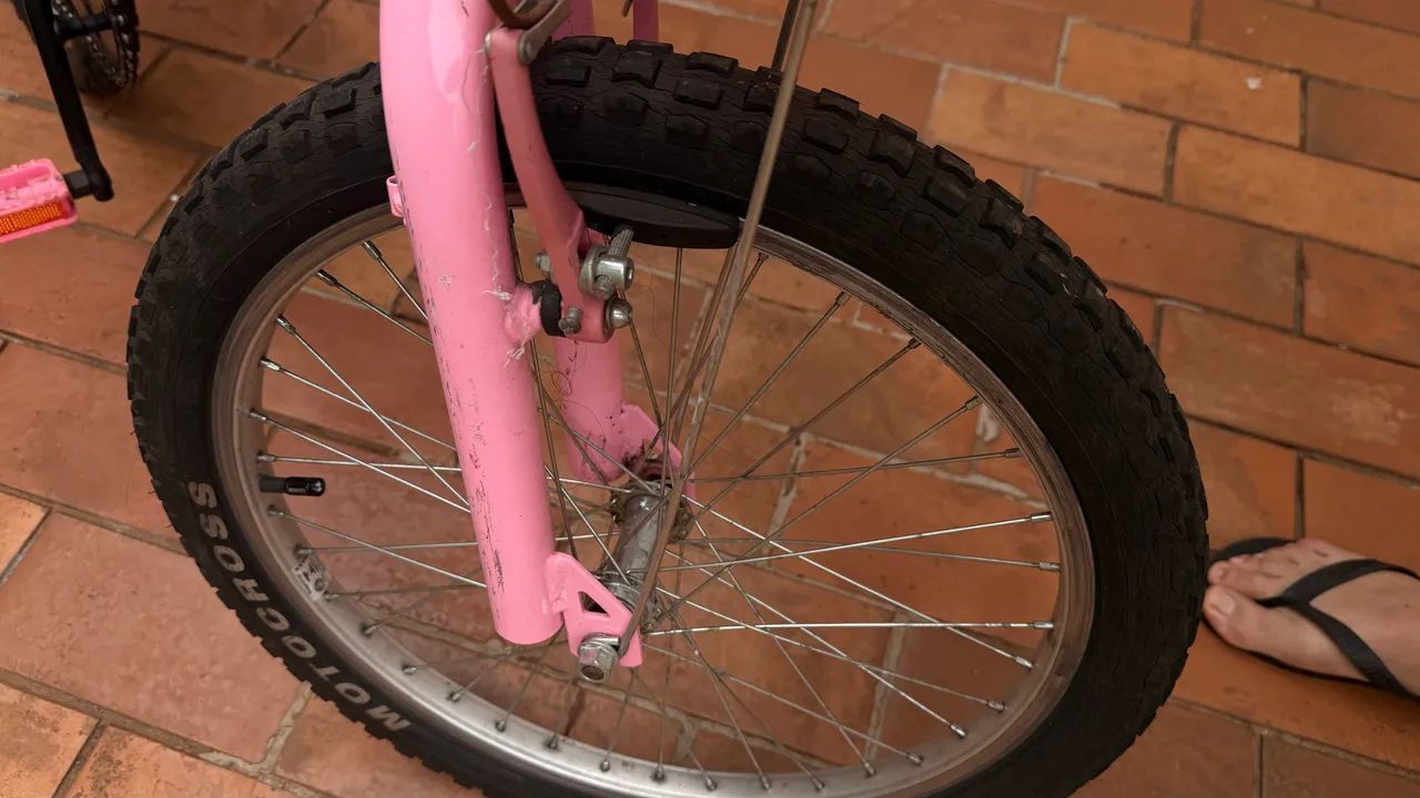 Bicicleta rosa aro 20 menina supernova - Foto 5