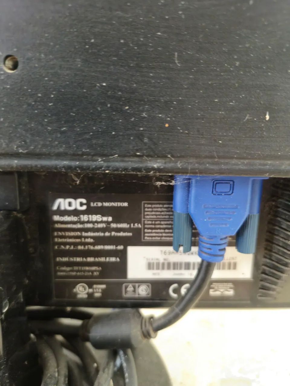 Monitor AoC sucata ou reparo - Foto 2