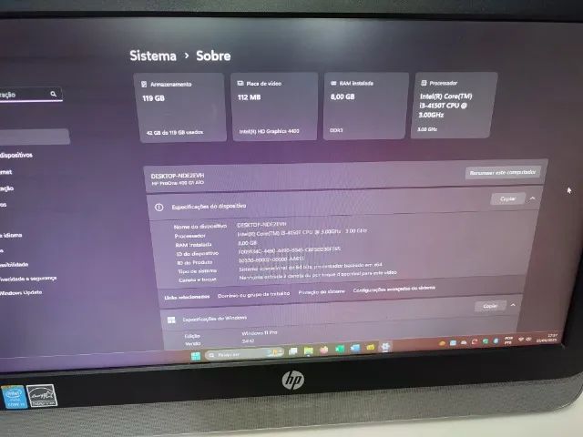 All in One core i3 completo revisado e com windows 11 - Foto 5