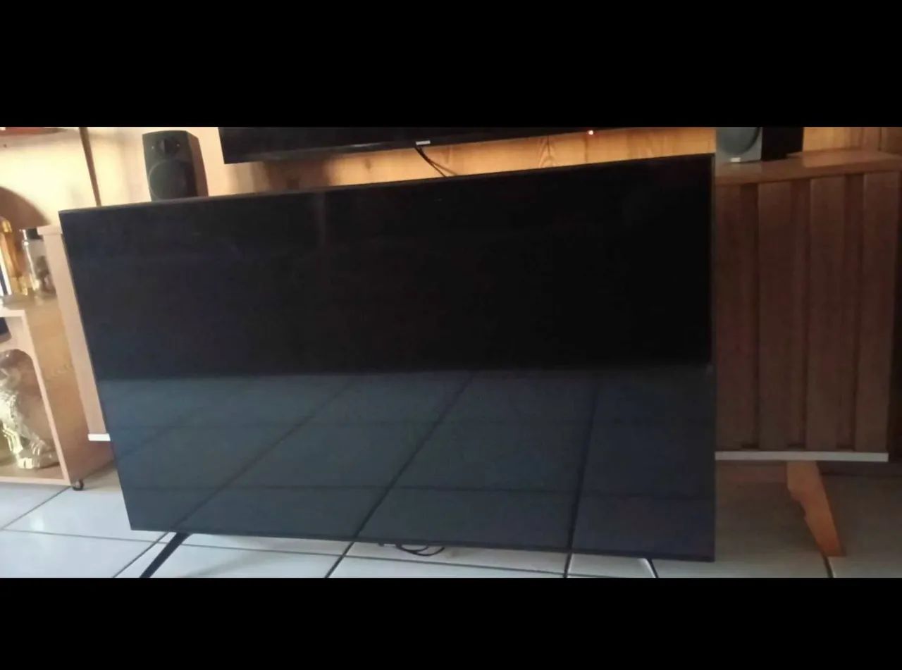 Tv smart 50 polegadas Samsung Qled processador quadro te tela infinita com comando de voz - Foto 2