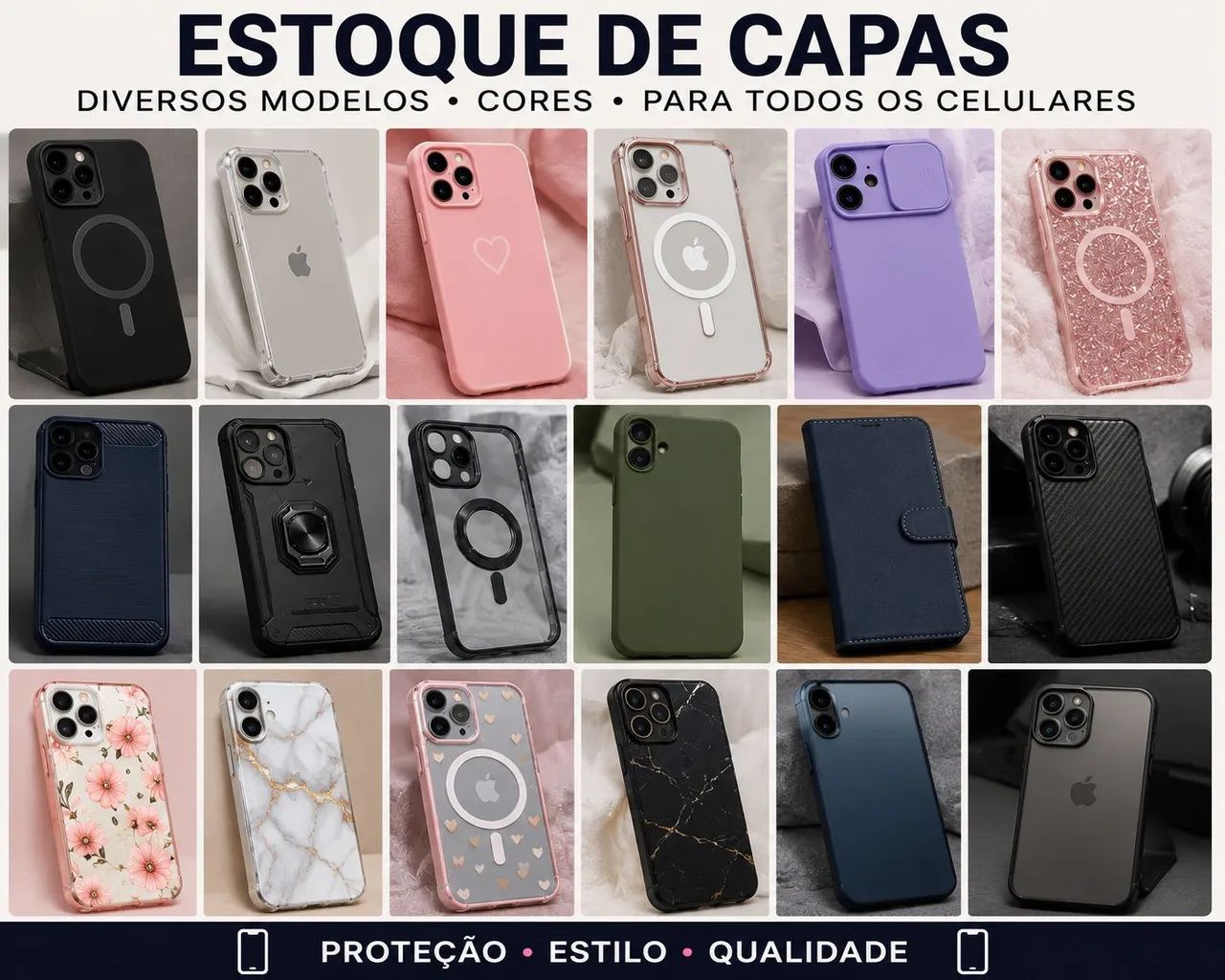 CAPAS PARA CELULAR - DIVERSOS MODELOS! 