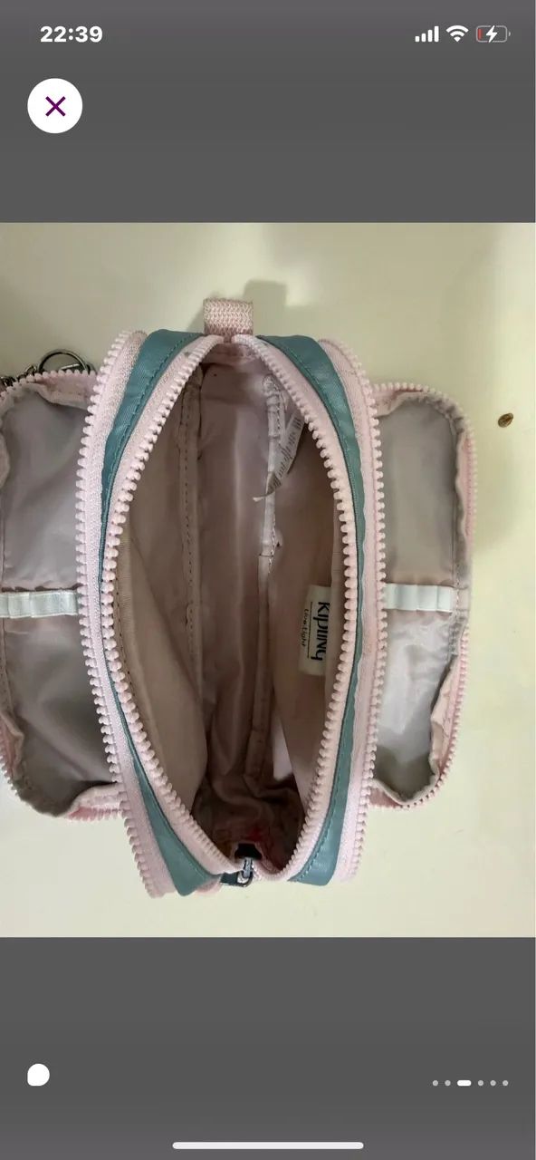Estojo Kipling gitroy green metalic - Foto 3