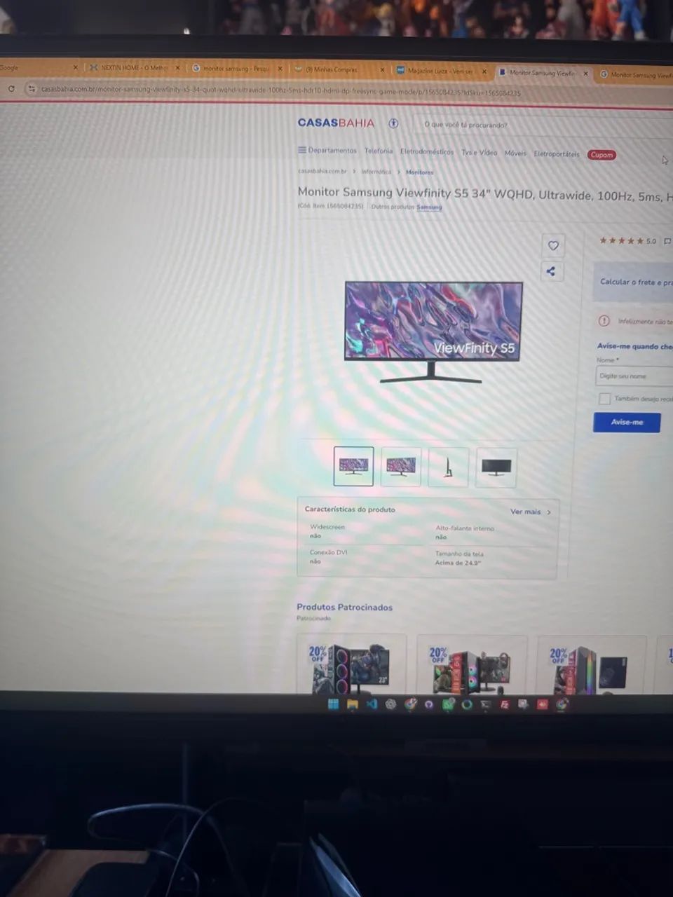 Monitor Samsung Viewfinity S5 34? Ultrawide  - Foto 3