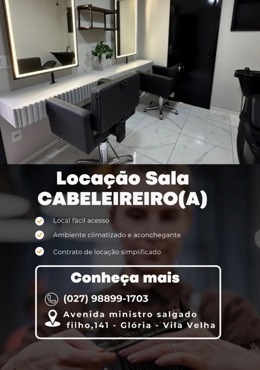 Aluguel sala cabeleireiro(a)