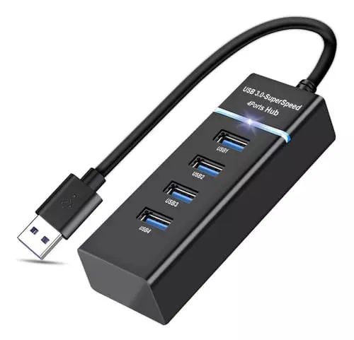 Hub Cabo Usb 3.0 C/ 4 Portas Usb *ENTREGA GRÁTIS*
