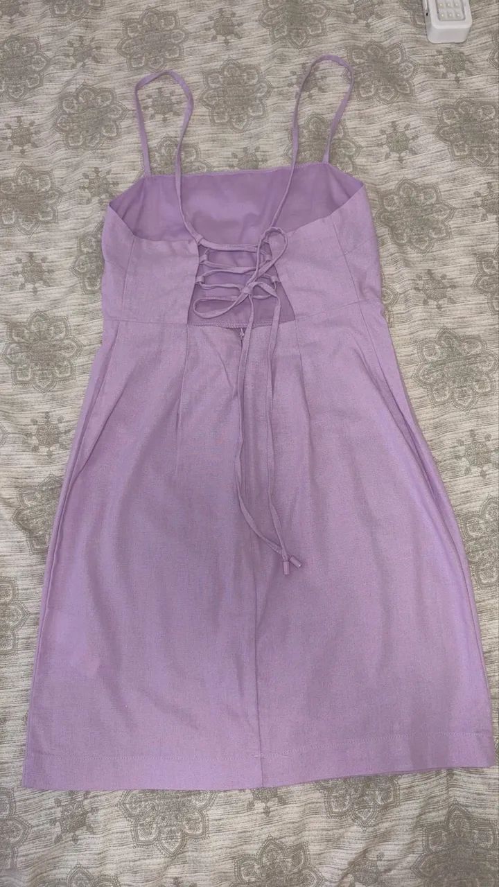 Vestido Hering Linho | lilás - Foto 2