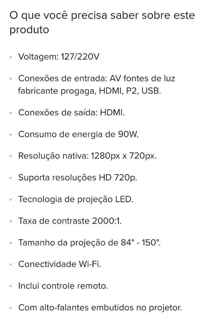 Projetor PG510W ProGaga - Foto 5