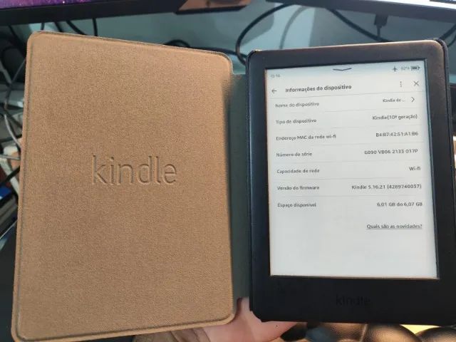 Kindle 10ª Geração com capa  - Foto 2
