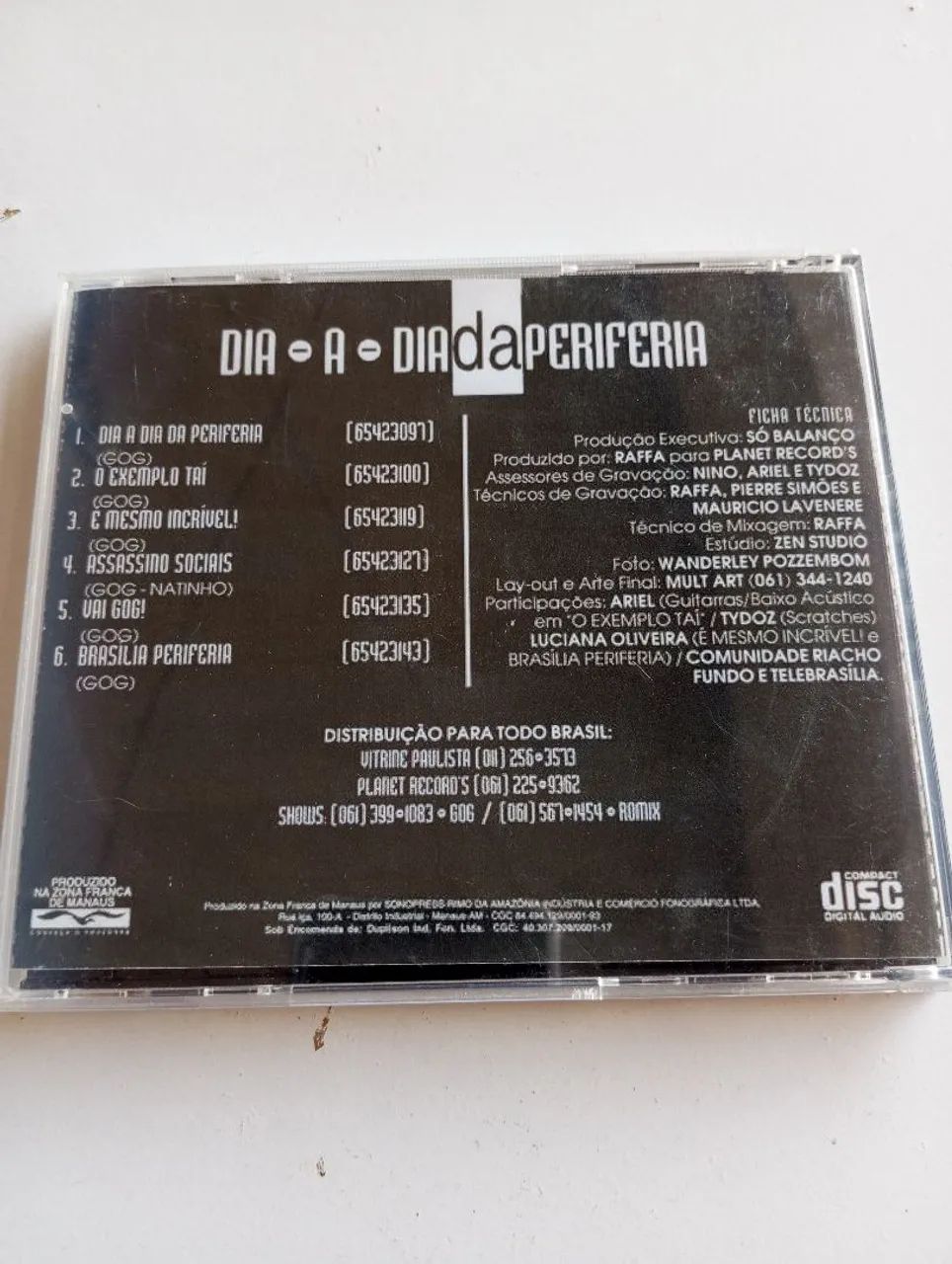Cd Gog dia a dia da periferia original raro - Foto 2