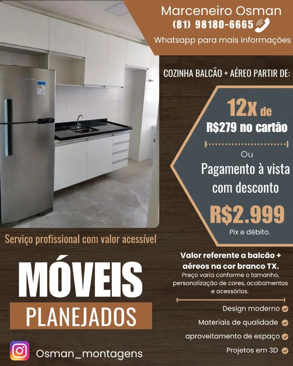 Móveis planejados sob medida 