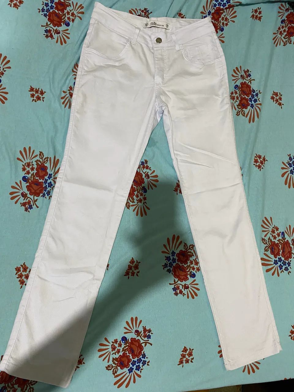 Calça Branca Masculina Reta Nova - Tamanho 42 - Foto 3