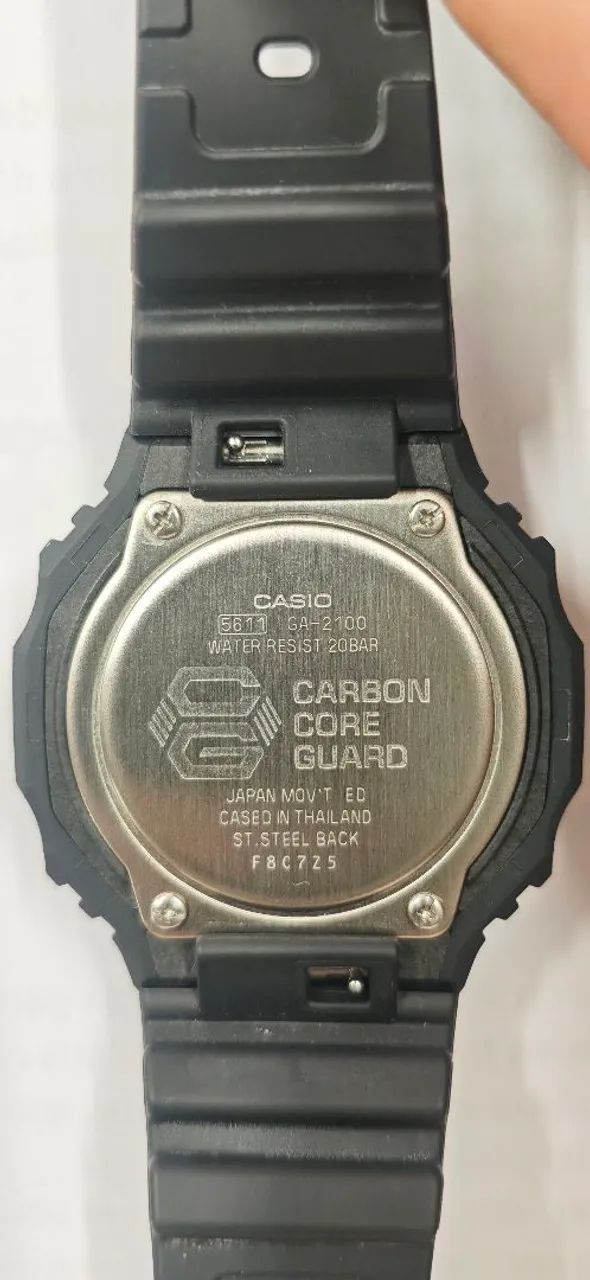 Relógio Casio G-Shock GA-2100-1A1 CasiOak Blackout  - Foto 3
