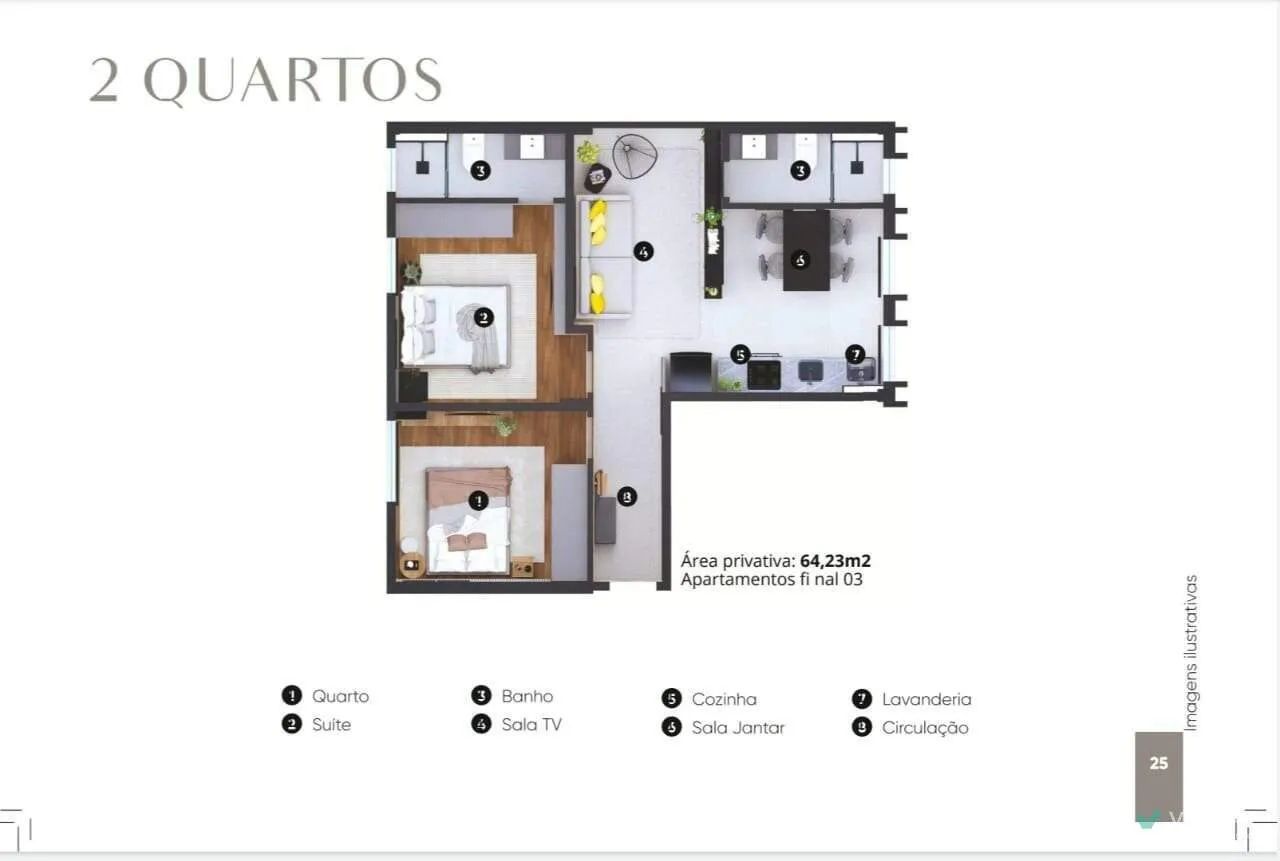 Apartamento de 2 quartos, à venda, no Centro - Foto 2