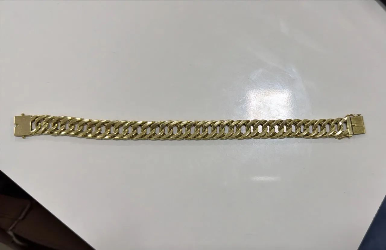 Pulseira de ouro 18k 21g - Foto 2