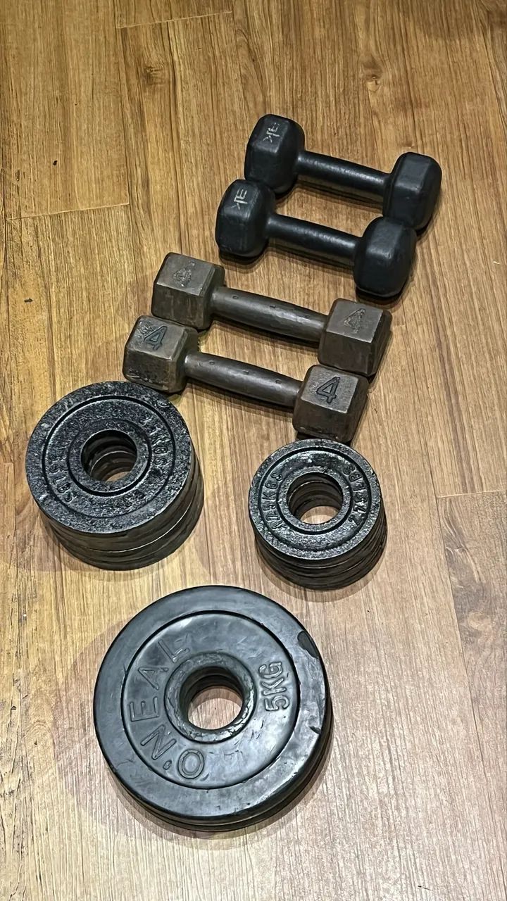 Kit de Anilhas e Halter - Foto 4
