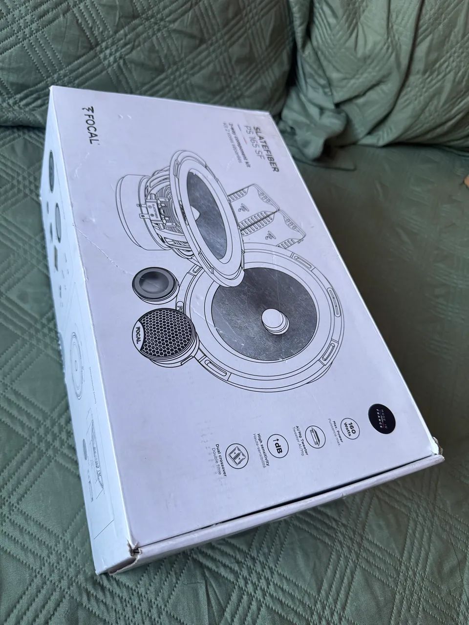 Kit 2 vias e coaxial alto falante Focal SlateFiber 6 polegadas - Foto 2