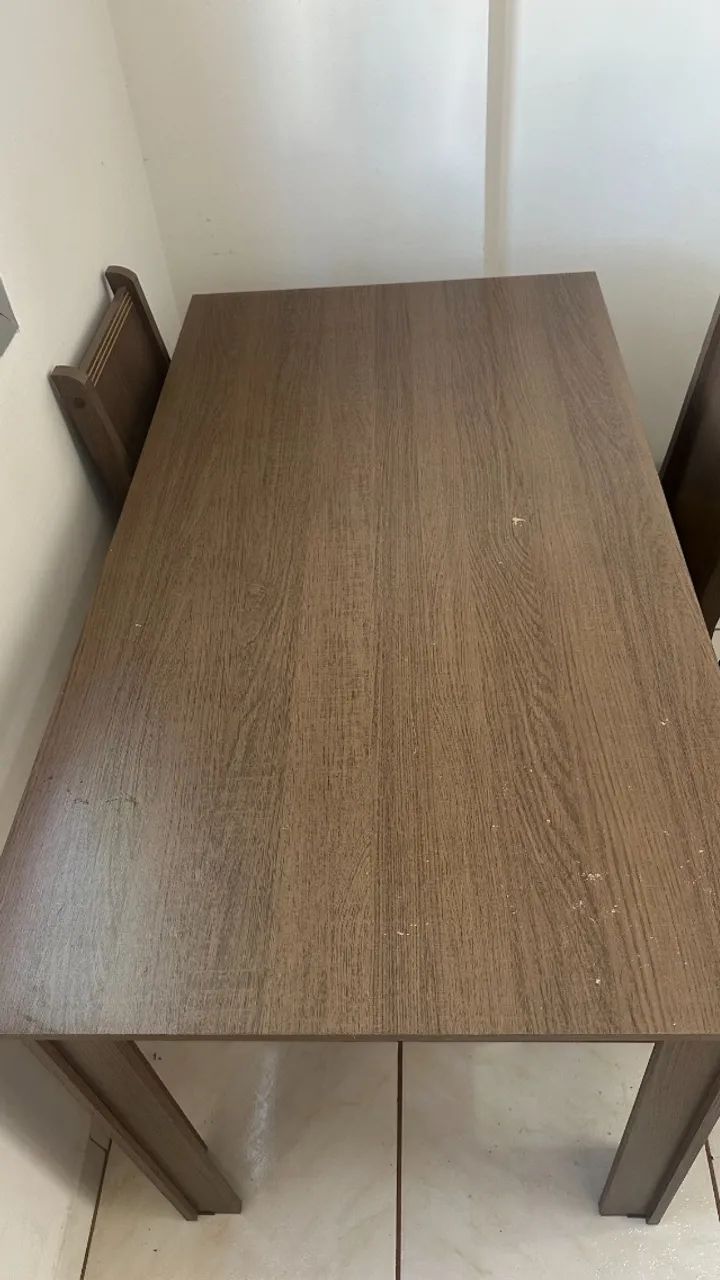 Mesa de Jantar 136x75cm com 3 cadeiras - Foto 2
