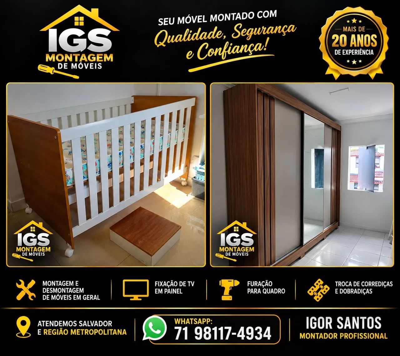 Montador de móveis profissional  - Foto 2