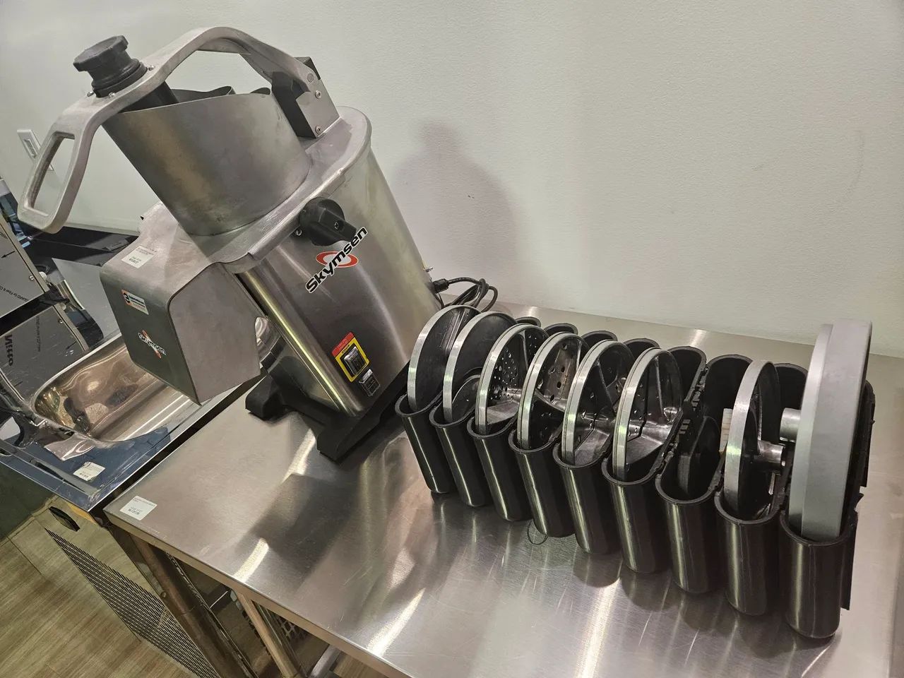 multiprocessador de alimentos inox 7 discos - novo
