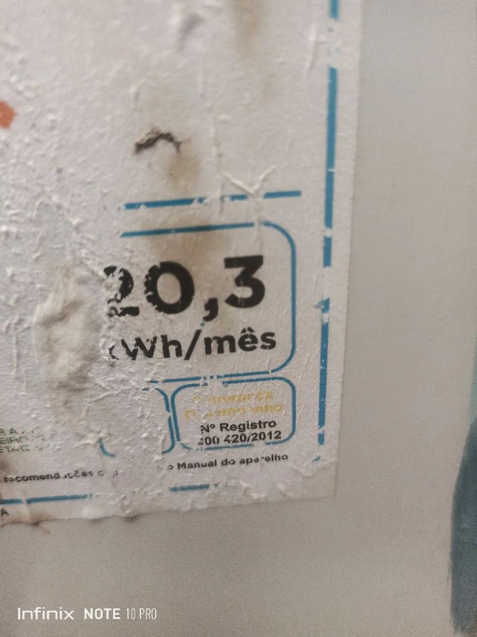 Ar condicionado 10mil BTUs Eletrolux com defeito  - Foto 2