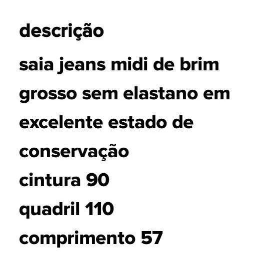 Saia Ceronne jeans tamanho 46 - Foto 3