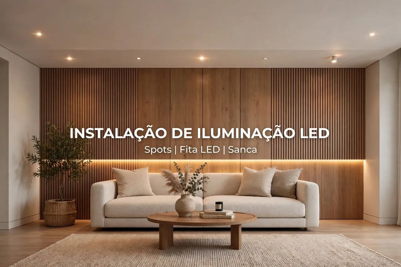 Instalação de iluminação residencial e comercial