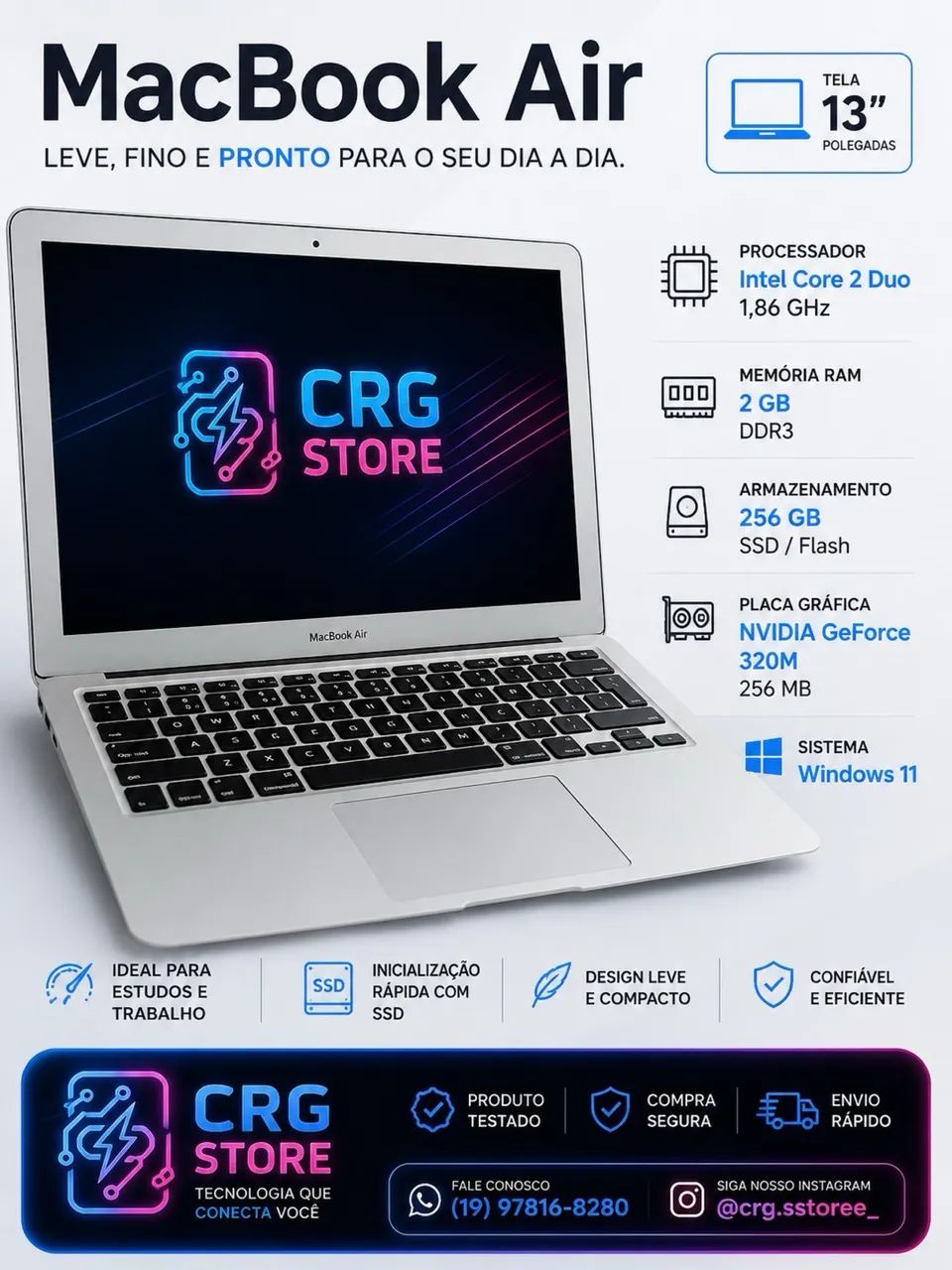 MacBook Air 13 256GB IntelCore 2Duo - Foto 2