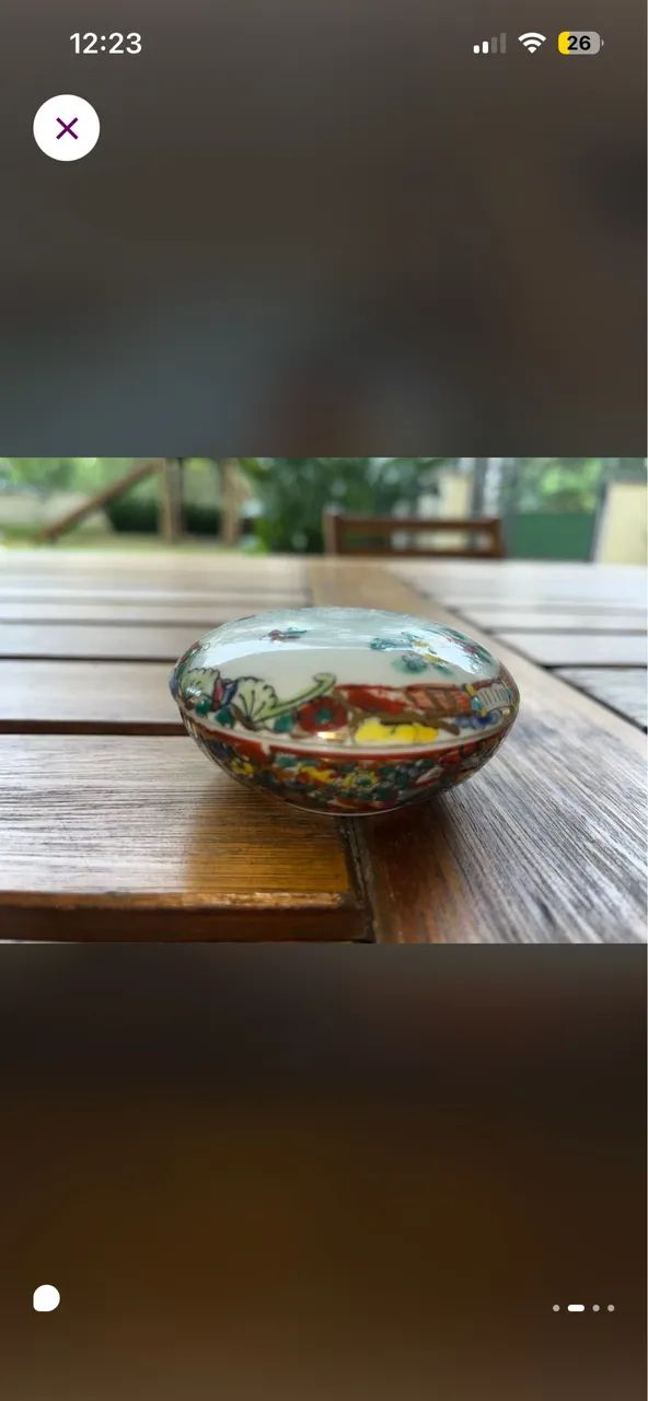 Porta joias porcelana antiguidade 