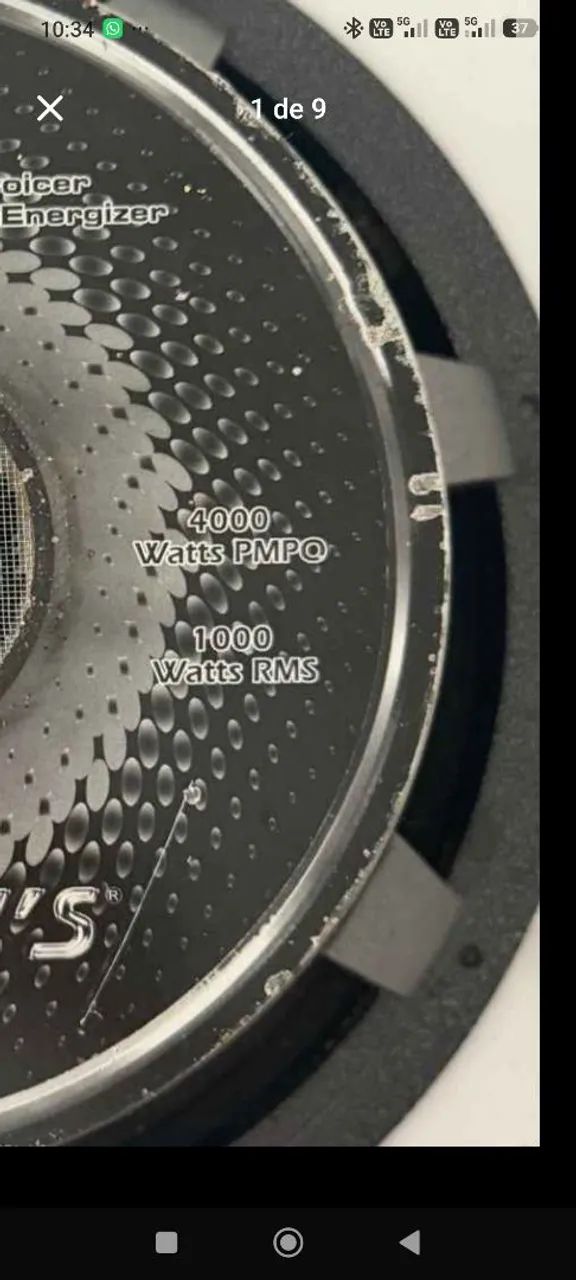 Woofer de 18 polegadas 1000 ram 8 ohms 