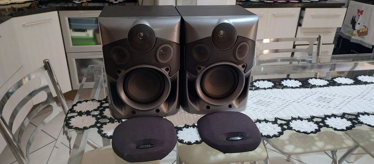 Caixas acústicas Philips fw 750c Aiwa Philips gradiente jvc panasonic cce Sharp 
