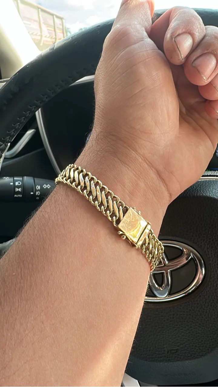 Pulseira lacraia em ouro 18k