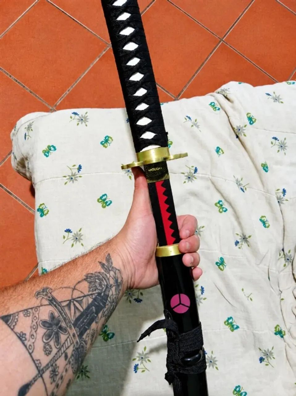 Katana Zoro - Decoração + Suporte para Parede
