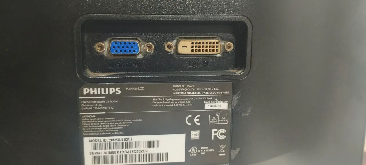 Monitor PHILIPS 60hrz 20 polegas VGA/DVI - Foto 3