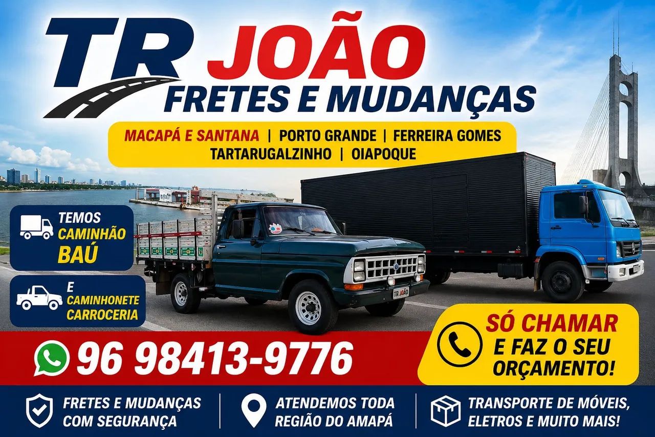 Fretes mudança e macapá e Santana * e Oiapoque Jari - Foto 2