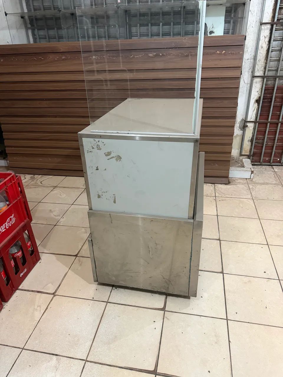Balcão caixa todo em inox