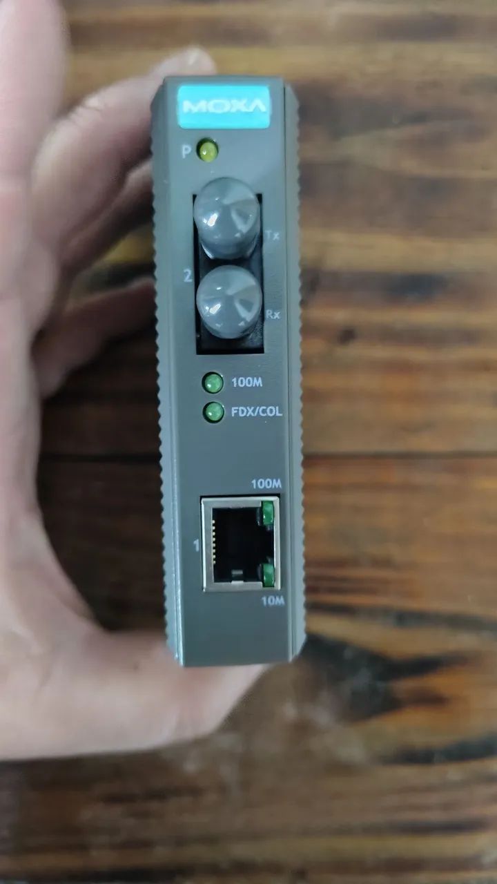 Conversor de Mídia Industrial Moxa IMC-21-M-ST | Fibra Multi-Modo (Novo/Na Caixa)