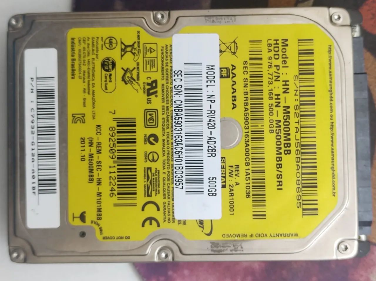 HD SATA 500GB