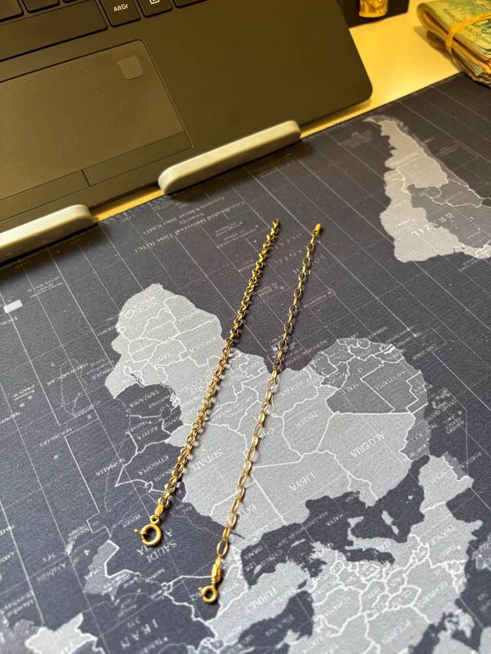 02 pulseiras ouro 18 k maciça  - Foto 5