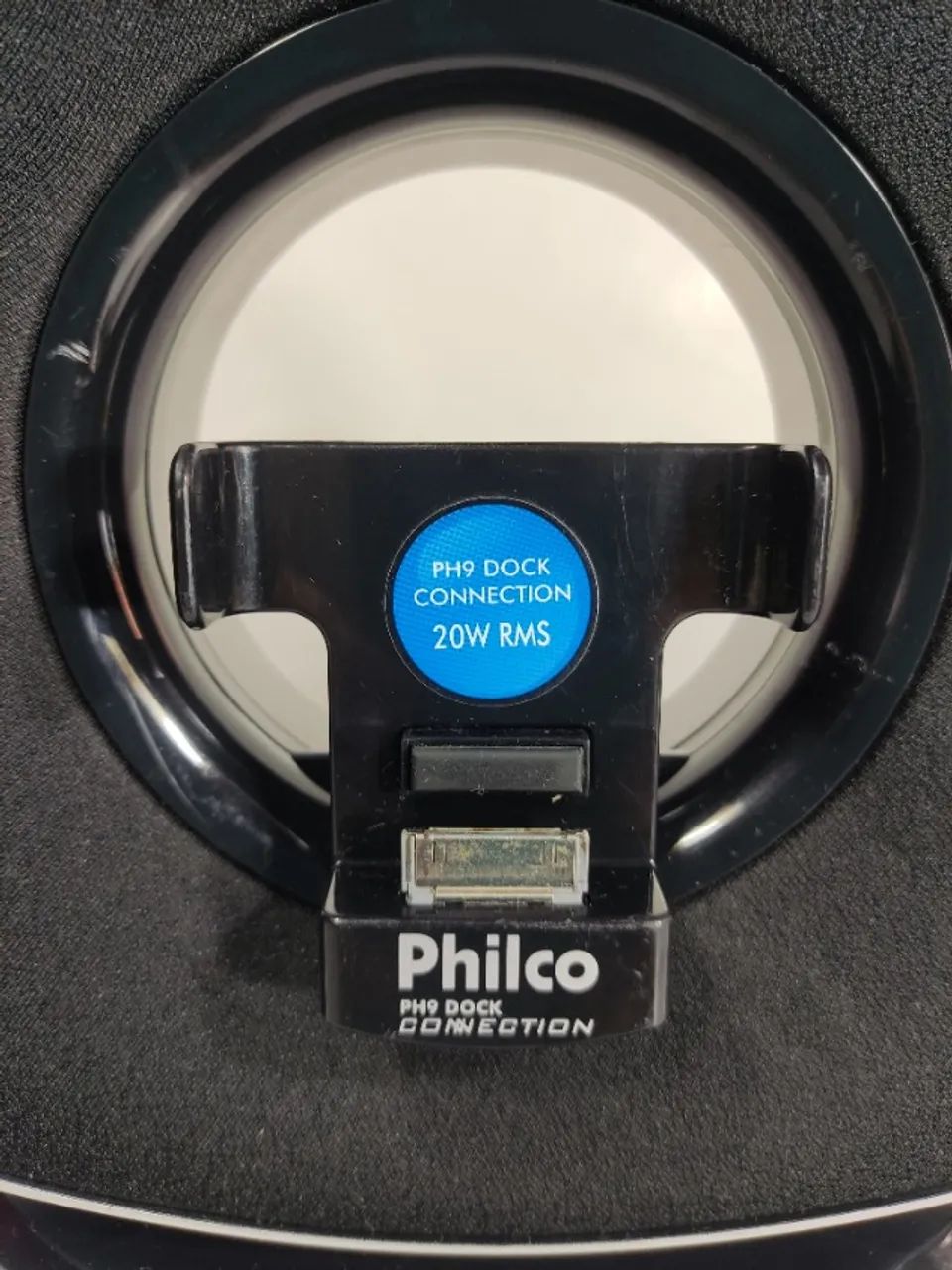 Dock Station Philco Ph9 Ipod Iphone 30 Pinos Funciona Preto (Usado