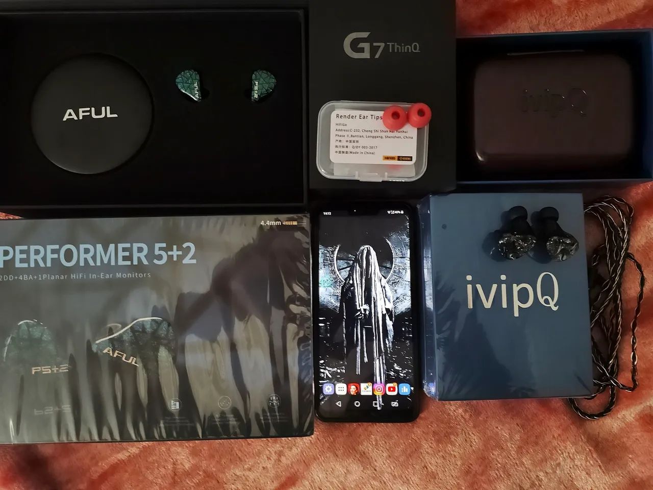 V12 ou Aful 7 ou Lg G7 = Ótimo !! Focal & Sennheiser & Moondrop & FiiO & Dunu & Kef & Jbl<br> - Foto 2