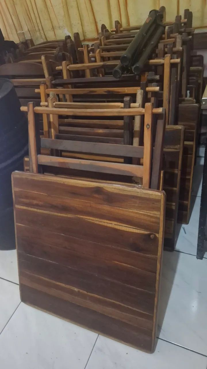 mesas dobráveis conjunto com 4 cadeiras - Foto 3