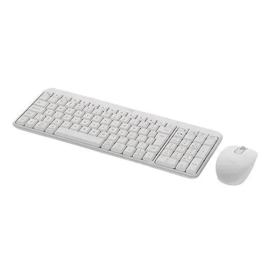 Teclado e Mouse Sem Fio Logitech MK250 Bluetooth Branco Frete Grátis - Foto 2
