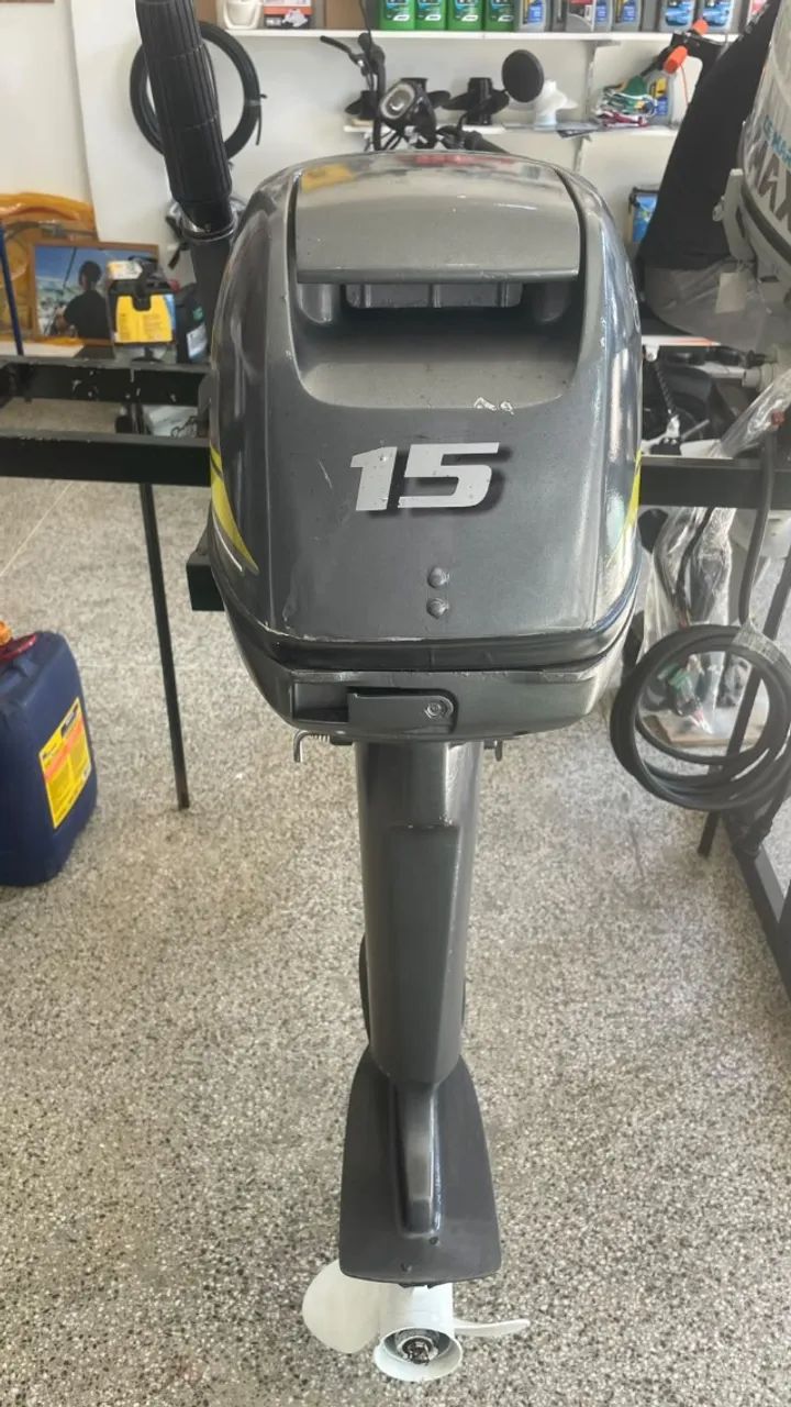 Motor de popa Yamaha 15hp 2T - Foto 4