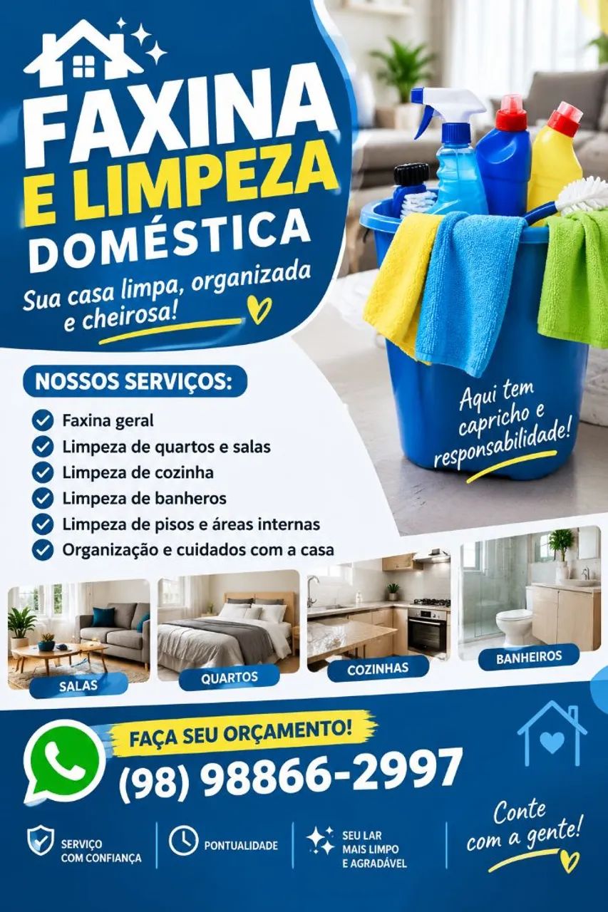 LIMPEZA DISPONÍVEL 
