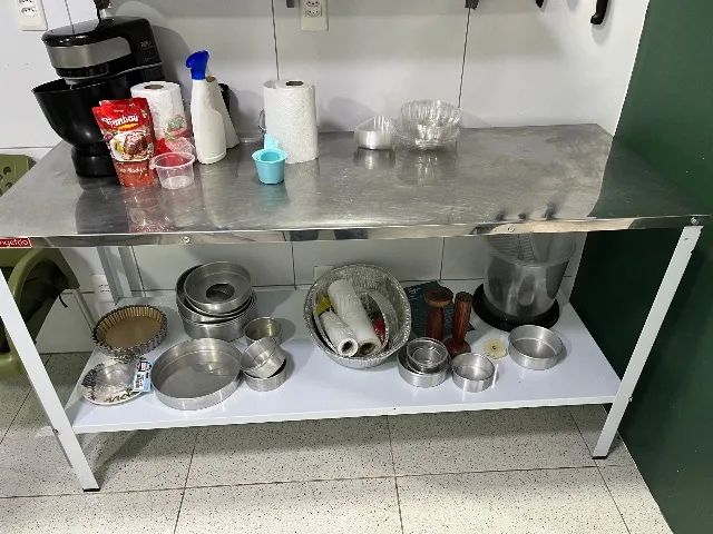 Bancada industrial de inox 