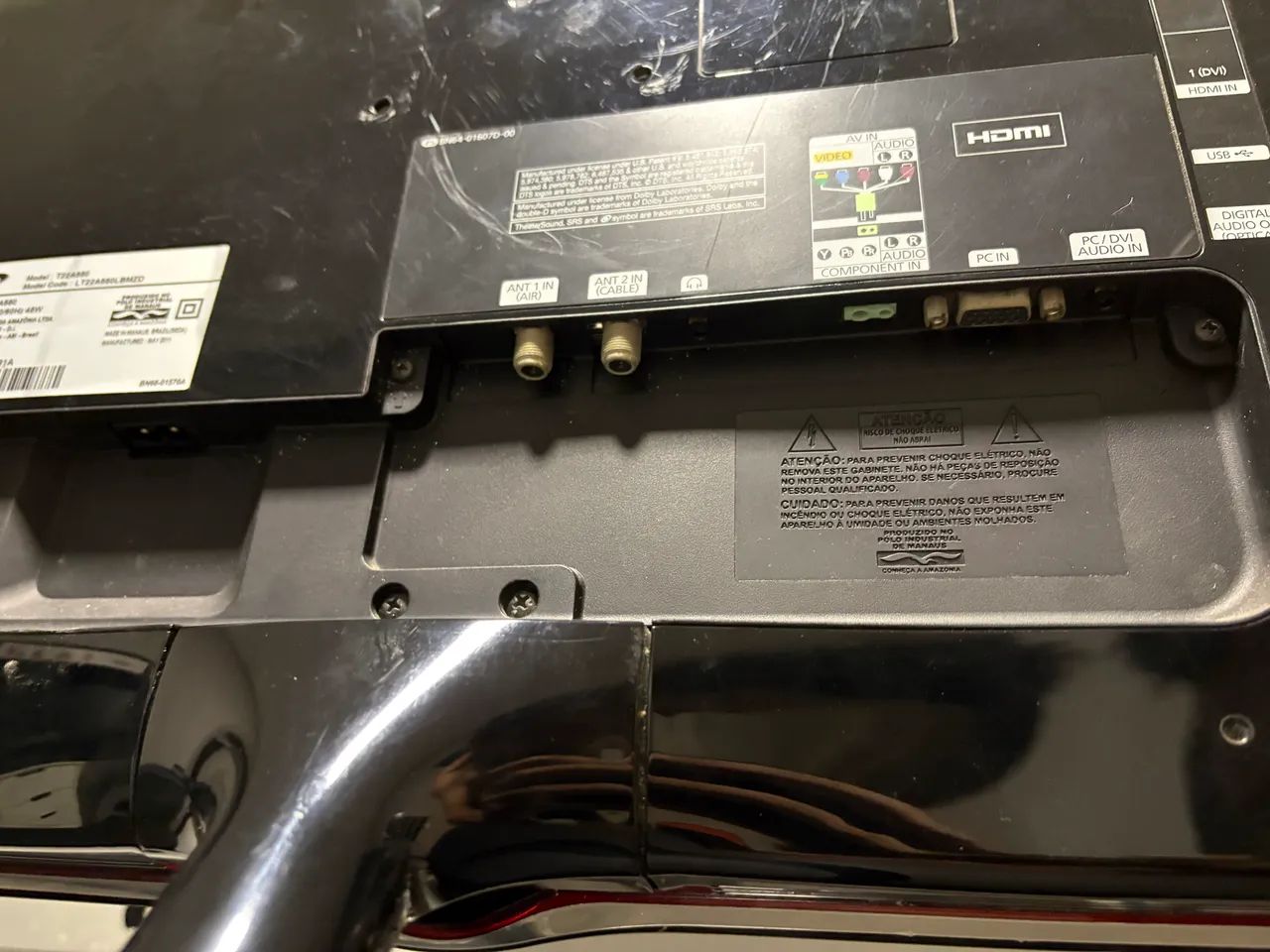 Tv Samsung 22 polegadas ta550 Led aceito troca  - Foto 4