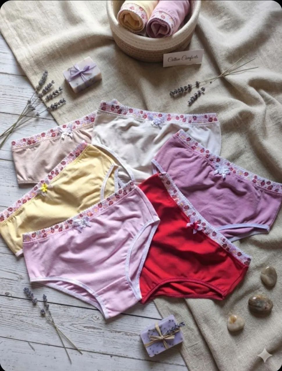 Kit de 6 lindas calcinhas em cotton. - Foto 2